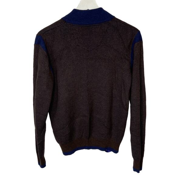 Robert Graham Wool 1/4 Zip Sweater - Men's Size XL - Picture 2 of 4